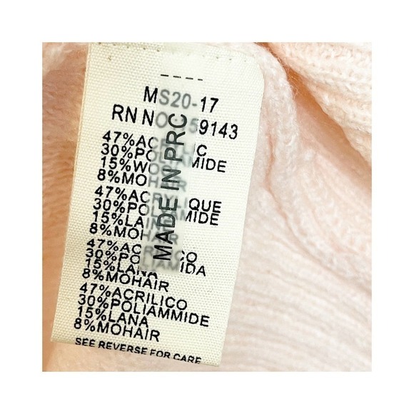 New FRNCH Paris Pink Laeila Pointelle Long Sleeve Button-Front Cardigan Size S - Picture 11 of 13